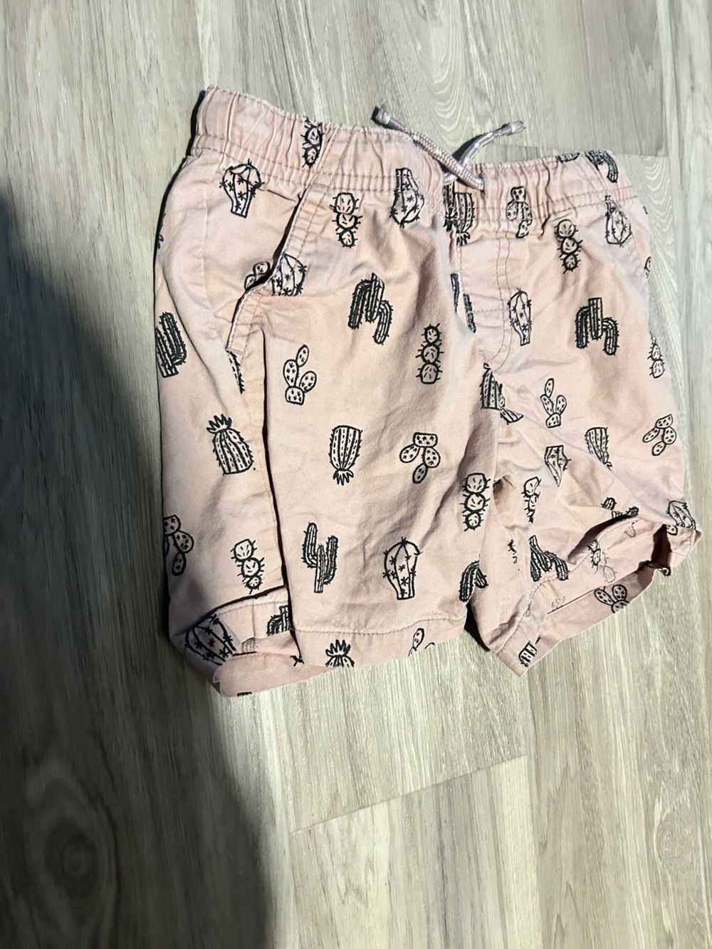 Cat & Jack Light Pink Cactus Print Shorts
